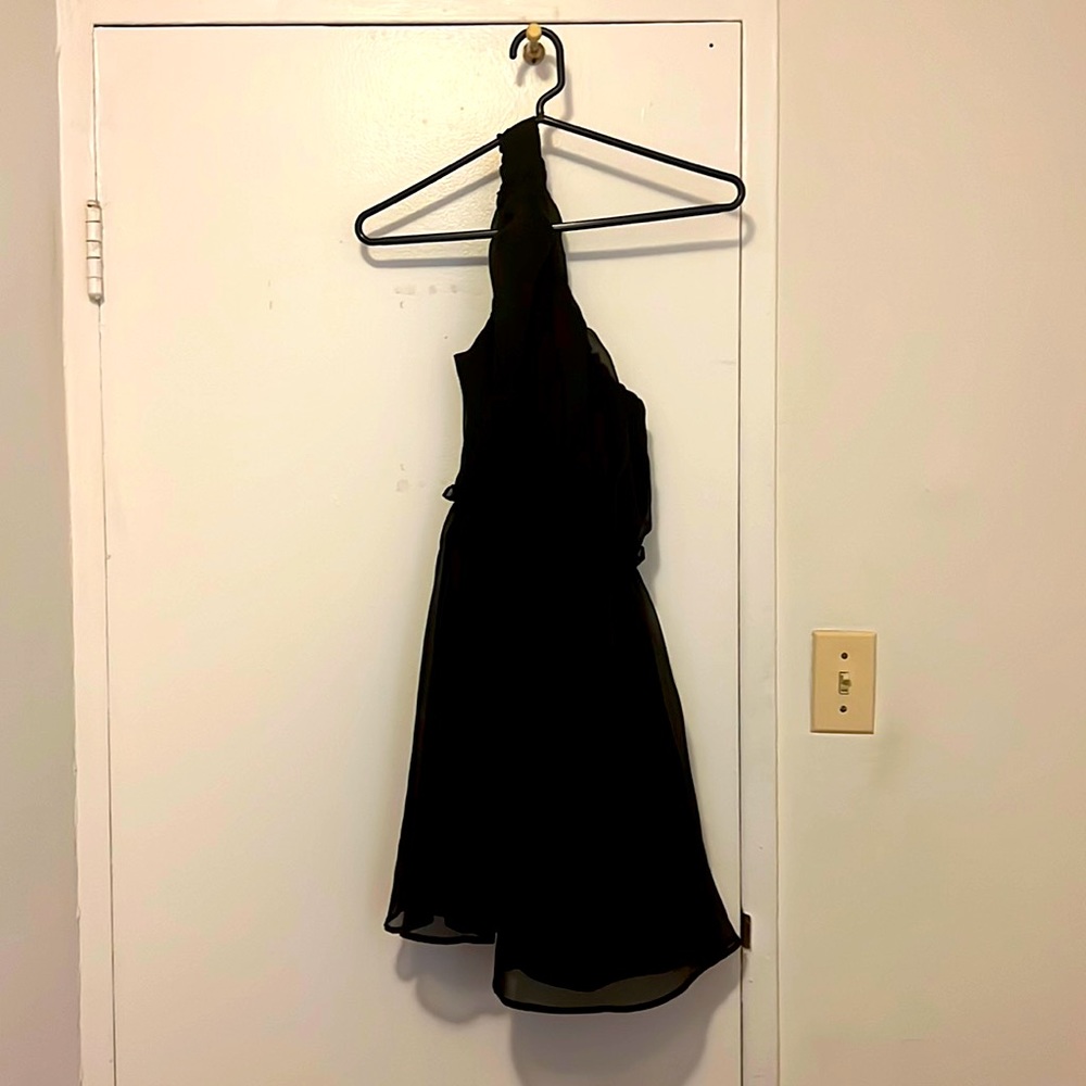 one sleeve black small/medium party dress
